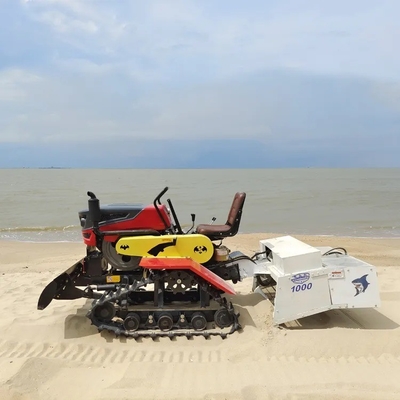 HANDSOMER 1000/LFX-100 সৈকত ক্লিনার ট্র্যাক্টর ভিজা বা শুকনো বালি জন্য গাড়ির উপর যাত্রা দ্বারা টানা