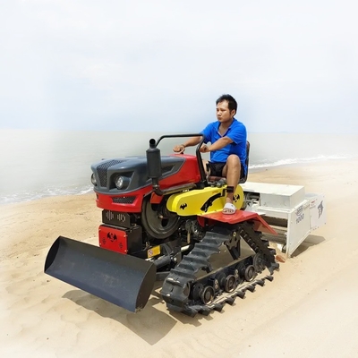 চমৎকার সৈকত বালি পরিষ্কারকারী ট্র্যাক্টর 60HP উচ্চতর বালি এবং মাটি পরিষ্কার ফলাফলের জন্য