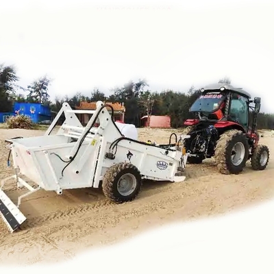 4500*2168*1860mm হাইড্রোলিকভাবে নিয়ন্ত্রিত সৈকত ক্লিনার মেশিন পরিষ্কারের জন্য সুইপার রেক